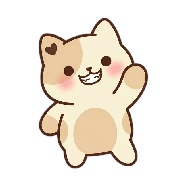 Grinny waving hello